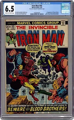 Buy Iron Man #55 CGC 6.5 1973 1463405019 1st App. Thanos • 604.46£