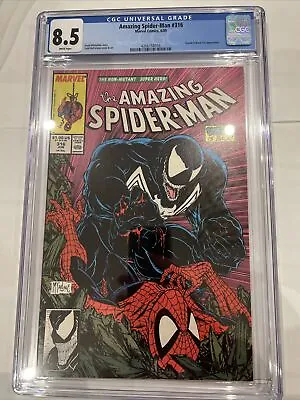 Buy Amazing Spider-Man #316 CGC VF+ 8.5 White Pages Todd McFarlane Venom Cover! • 145£