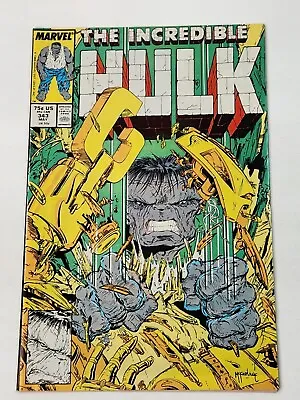 Buy The Incredible Hulk 343 DIRECT Todd McFarlane 1st App Rock And Redeemer 1988 • 16.08£