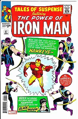 Buy TALES OF SUSPENSE #57 FACSIMILE EDITION - 1st APP. OF HAWKEYE - FREE SHIPPING ! • 7.94£