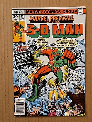 Buy Marvel Premiere #35 1st Appearance 3-D Man 1977 VF/NM • 10.27£