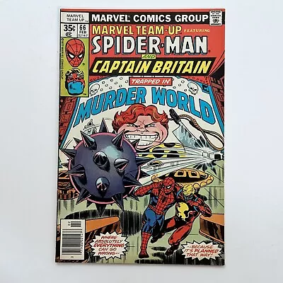 Buy Marvel Team-Up Spider-Man & Captain Britain  #66 1978 VF Cent Copy • 24£
