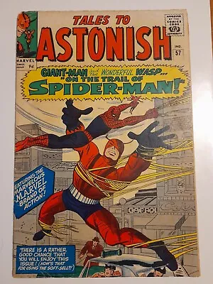 Buy Tales To Astonish #57 July 1964 VGC 4.0 Crossover Issue Featuring Spider-Man • 99.99£