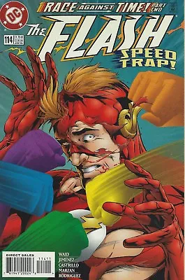 Buy DC Comic The Flash... Speed Trap!...Race Against Time! Part Two No.114 June 1996 • 7.91£