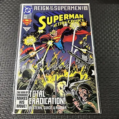 Buy Action Comics #690 (August 1993, DC Comics) Reign Of The Supermen! 24 • 3.14£