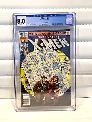 Buy Uncanny X-Men #141 1981 ✨ Days Of Future Past CGC 8.0 Newsstand White Pages • 136.72£