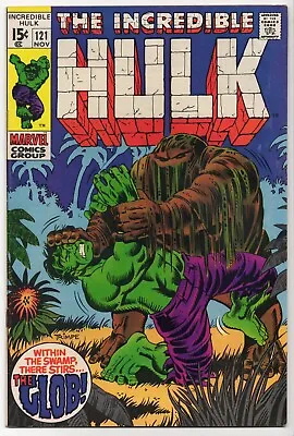 Buy Incredible Hulk #121 FN+ 1969 1st Glob Marvel Key • 23.71£