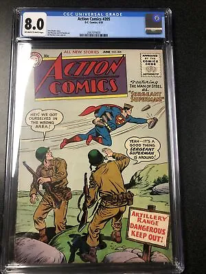 Buy Action Comics #205 D C Comics 1955 CGC 8.0 • 795.20£