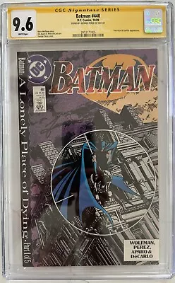 Buy Batman #440 CGC 9.6 (DC 89) Lonely Place Of Dying Pt. 1 SS & Cover George Perez • 159.10£