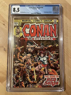 Buy Conan 24 CGC 8.5 Off-White Pages Marvel 1st Full Appearance Of Red Sonja • 159.29£