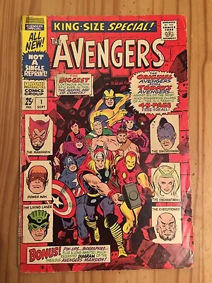 Buy Avengers Annual  # 1 ,King Size Special, Grade VG • 12£