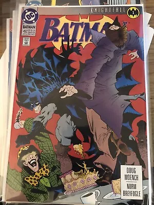 Buy BATMAN 492  DC Comics 1993 KNIGHTFALL FIRST ISSUE! • 6£