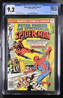 Buy Spectacular Spider-Man #1 NEWSSTAND CGC 9.2 12/76 NEW SLAB 🔥🍎👁🔑 • 67.96£