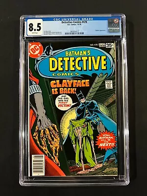 Buy Detective Comics #478 CGC 8.5 (1978) - Batman & 1st App 3rd Clayface • 48.18£
