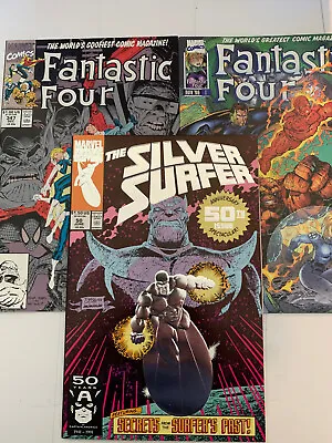 Buy Fantastic Four #1, #347, #371 Silver Surfer #50, Human Torch #1 High Grade NM • 20.27£