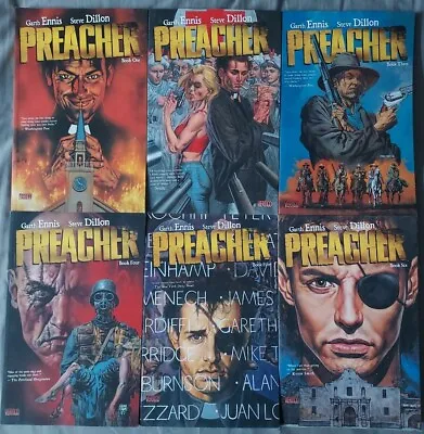 Buy Preacher Book 1 2 3 4 5 6 DC Vertigo Tpb Graphic Novel Complete Set  • 60£