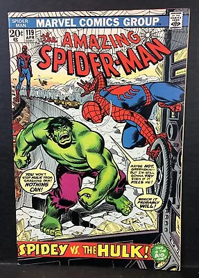 Buy Amazing Spider-Man # 119 - Spidey Vs. Hulk VF+  Cond. • 152.11£