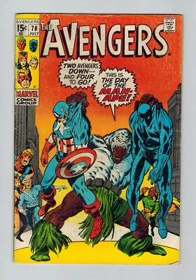 Buy Avengers (1963) #  78 (4.5-VG+) (1961854) 1970 • 20.25£