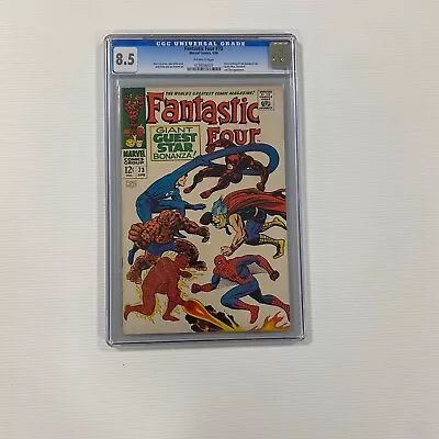 Buy Fantastic Four #73 1968 CGC 8.5 Off-white Pages Cent Copy • 160£