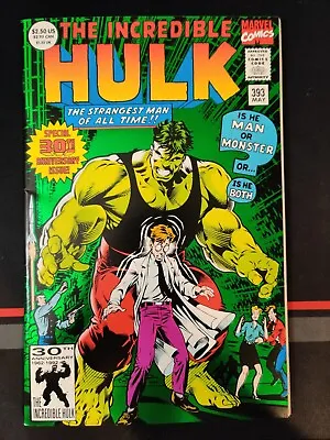 Buy Incredible HULK #393 (Marvel Comics, Foil Cover) Direct 30th Anniversary Banner • 3.96£