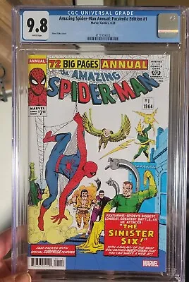 Buy Amazing Spider-Man Annual #1 Facsimile Edition (2022) CGC 9.8 - 1st Sinister Six • 59.27£