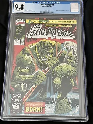 Buy Toxic Avenger #1 Cgc 9.8 Wp 1991 Marvel Comics Movie 1st Appearance Origin Nm • 141.91£