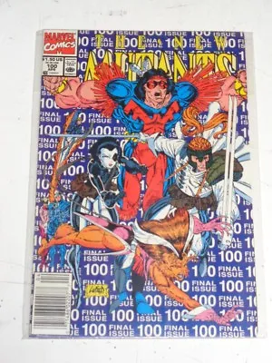 Buy New Mutants #100 Marvel Comics X-men April 1991 Blue Cover • 19.99£
