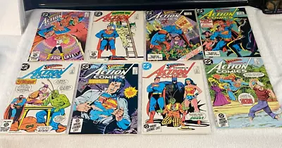 Buy Action Comics #559-566 (8) COMICS VF / NM  AVERAGE (1985 ) • 28.74£