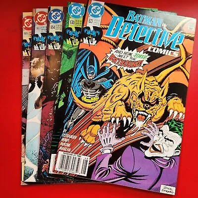 Buy Detective Comics #'s 623, 630, 654, 663, 665 Lot Of 5 DC Comic Books 1990 Fine • 8.03£