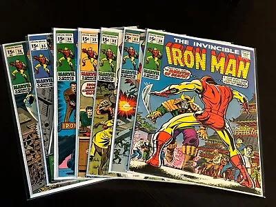 Buy Invincible Iron Man #30, 31, 32, 33, 34, 35, 36 (1968) Mid Grade • 39.99£