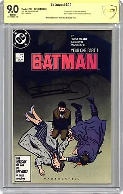 Buy Batman #404 CBCS 9.0 SS Frank Miller 1987 23-0AFB6AC-039 • 205.02£