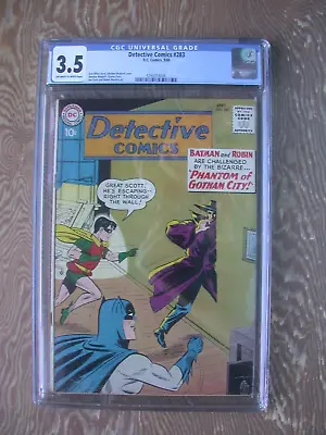 Buy Detective Comics   #283   CGC 3.5   1960    Phantom Of Gotham City!  • 79.03£