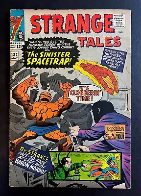 Buy STRANGE TALES #132 Fantastic Four Thing Human Torch Dr. Strange Dormammu 1965 • 44.25£