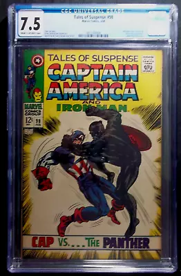 Buy Tales Of Suspense #98 CGC 7.5 Cap Vs Black Panther Vintage Marvel Comics 1968 • 119.14£