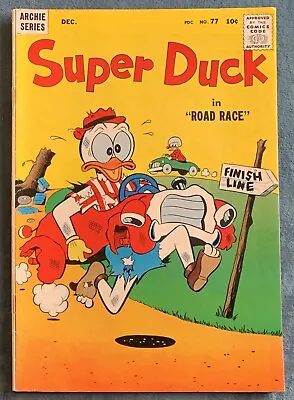 Buy Super Duck Comics #77  Dec 1957  Road Race • 16£