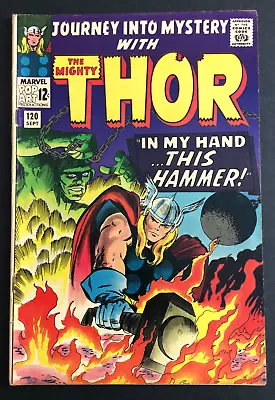 Buy Journey Into Mystery/ Thor #120 The Hammer Of The Gods, Jack Kirby FINE, 1965 • 41.79£