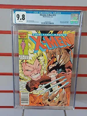 Buy UNCANNY X-MEN #213 (Newsstand) CGC Graded 9.8 ~ White Pages • 197.90£