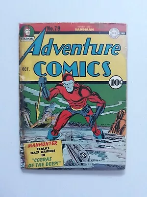 Buy Adventure Comics #79 DC Golden Age Manhunter Cover, Kirby Simon, Sandman 1942 • 1,059.36£