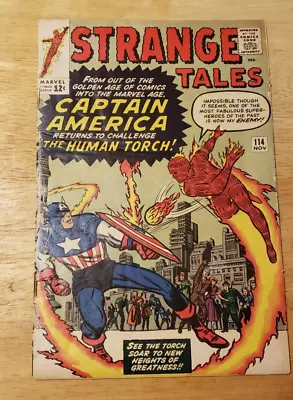 Buy Comic Book- Strange Tales #114. Human Torch 1963 • 139.92£