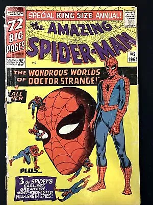 Buy The Amazing Spider-Man Annual #2 Marvel Comics 1st Print Silver Age 1965 Fair • 23.70£