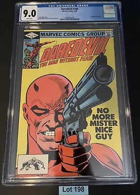 Buy Daredevil #184 Classic Cover! Punisher Appearance. CGC 9.0 White Pages 🔥🔥🔥 • 55.93£