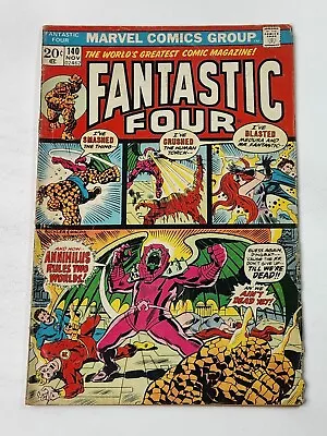 Buy Fantastic Four 140 Marvel Comics Origin Of Annihilus Bronze Age 1973 • 15.80£