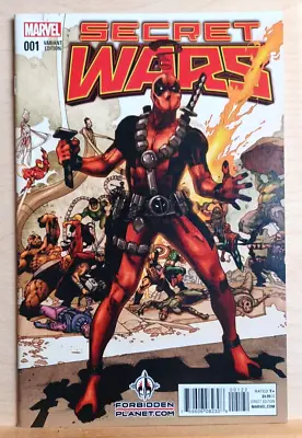 Buy Secret Wars #1 (2015) Deadpool FP Variant 1st Print NM MCU Key • 4.25£