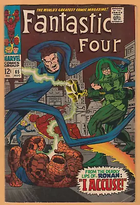 Buy Fantastic Four #65 - 1st App. Ronin The Accuser - FN  (6.0) • 23.98£