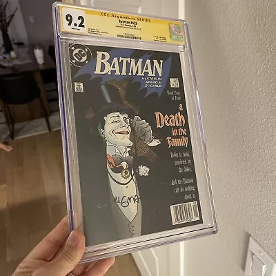 Buy Batman #429 CGC SS 9.2 Death In The Family Mike Mignola Signed 1989 Joker Cover • 160.85£