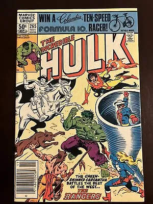 Buy Incredible Hulk #265 1981 Marvel “NM-M” 9.0+ First App Of The Rangers • 12.06£