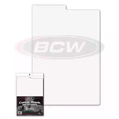 Buy BCW Comic Book Dividers, Tall White Tabbed,  Pack Of 25, Acid Free, Archival • 20.99£