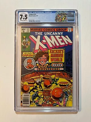 Buy Uncanny X-Men #123 (1979) Arcade/Murderworld Issue CGC 7.5 With Custom Label! • 48.26£