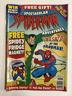 Buy Marvel SPECTACULAR SPIDERMAN ADVENTURES C/w FREE GIFT - #38 2 Sept 98 UK Edition • 6.95£