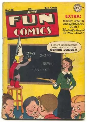 Buy MORE FUN COMICS #118 1947- Genius Jones- Dover & Clover G/VG • 102.08£